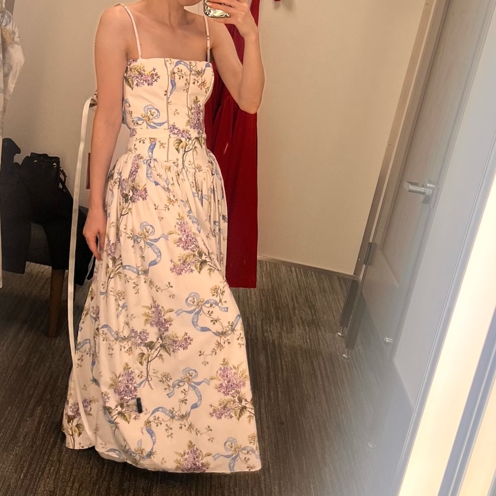 HOUSE OF CB Ysabella Floral Maxi Sundress – XS (A/C Cup) - Picture 7 of 8
